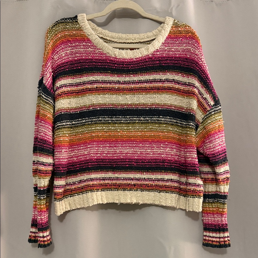 Billabong Women's Relaxed Colorful Striped Sweater
